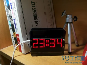 

51 microcontroller DIY DS3231 accurate LED dot matrix phantom digital clock