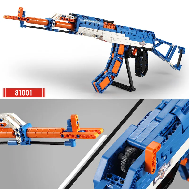 SWAT Compatible legoed Big AK Guns ww2 Kits Military Nerf Submachine 98k Model Bricks Weapon Set Building Blocks Child Rifle Toy