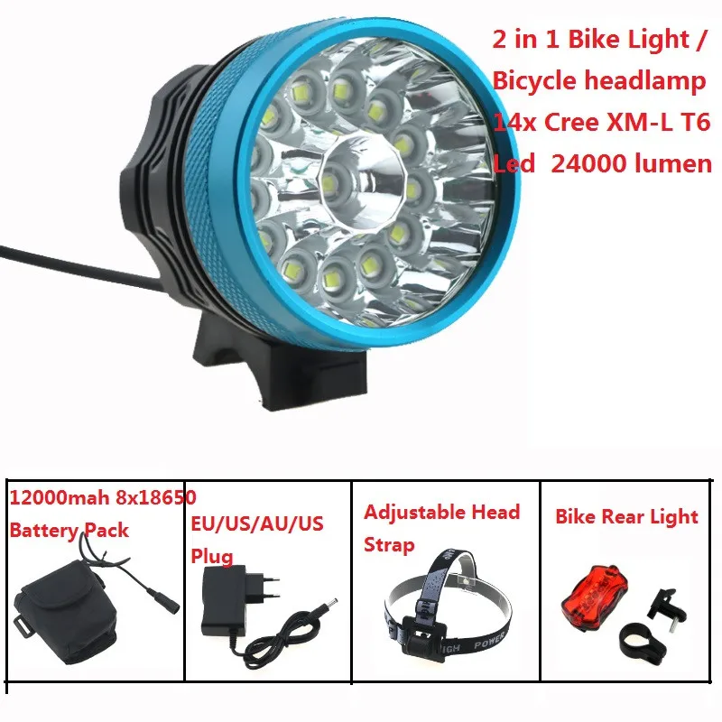 14T6 bike light 8x18650 blue   (3)