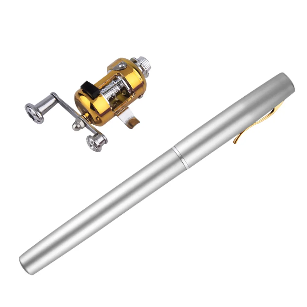 Fishing rod combo Mini Rod+Reel Portable Pen Shape ROD Pocket Fishing reel Sea Fishing Tackle Fishing rod combo Mini Rod+Reel Portable Pen Shape ROD Pocket Fishing reel Sea Fishing Tackle