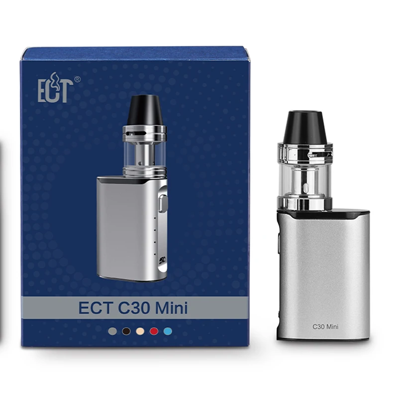 Original-ECT-C30-Mini-e-cigarettes-Kit-40W-Box-Mod-2Ml-Atomizer-Electronic-Cigarette-Huge-Fog (5)