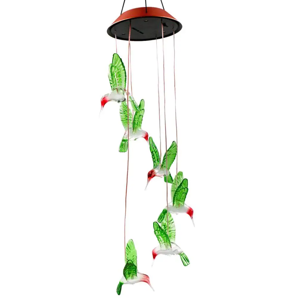 

Led Solar Color Color Wind Chime Light Family Garden Light Illuminated Decorative Balcony Garden Hanging On The Window Frame