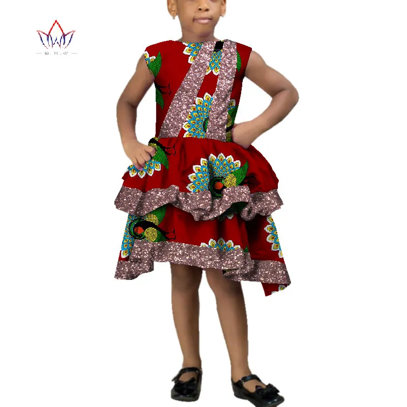 2019 летняя одежда для детей в африканском стиле; одежда с круглым вырезом в африканском стиле; Традиционное Хлопковое платье с принтом для