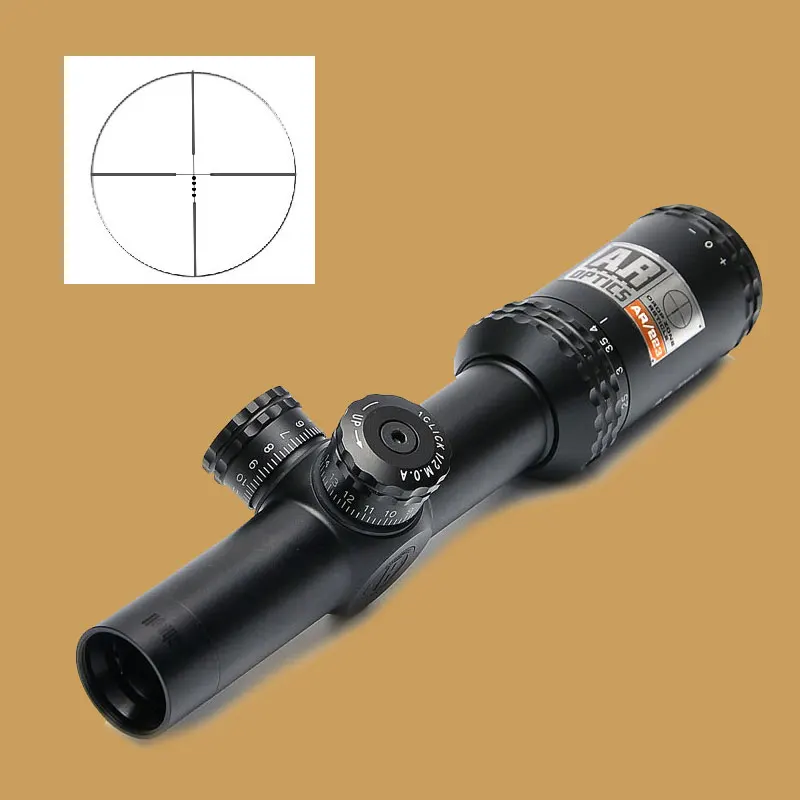 

Sniper Rifle 1-4x24 AR Optics Drop Zone-223 Reticle Tactical Riflescope With Target Turrets Hunting Scopes