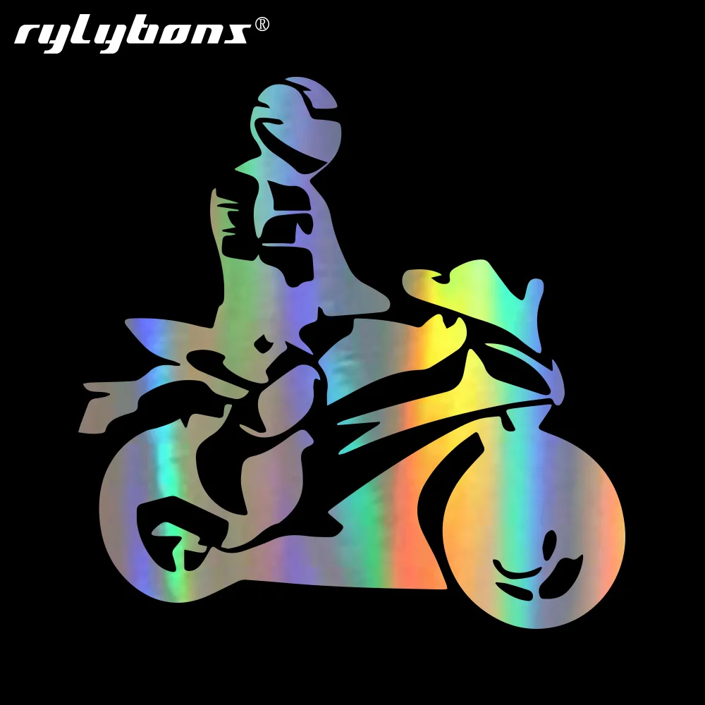 Rylybons 1 шт. 15*14 8 см наклейки на Автомобильный кузов и с рисунком наездника