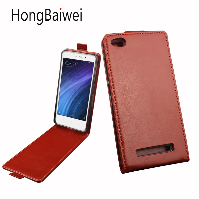 

HongBaiwei for Xiaomi Redmi 4A Case Cover Retro Luxury Leather Flip Phone Case for Xiaomi Redmi 4A