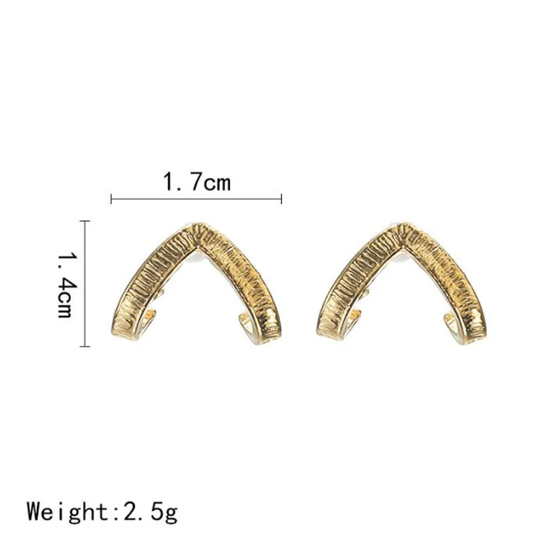 RscvonM горячая распродажа новые модные трендовые Серьги Brincos Oorbellen простые серьги-гвоздики в форме буквы V для женщин ювелирные изделия