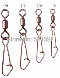 

Rolling swivel with hooked snap 4/0