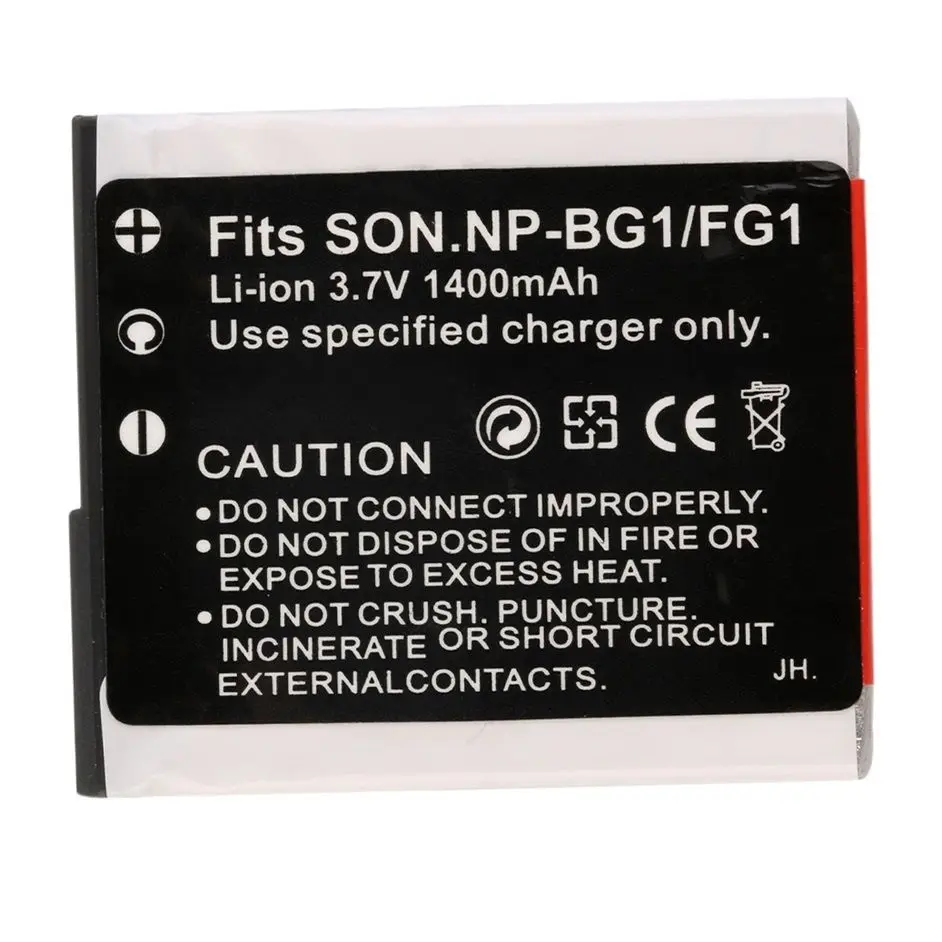 GTF 2 шт. 3 7 в 1400 мАч сменный литий ионный аккумулятор для Sony NP BG1/FG1 аккумуляторная