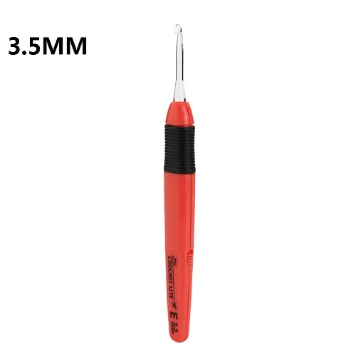 1PC 3.5mm 9 шт./компл. крюки вязания крючком светодиодный крючком Вязание иглы, швейные инструменты 2,5-6,5 мм ремесленных инструментов швейная фурнитура - Цвет: 1PC 3.5mm