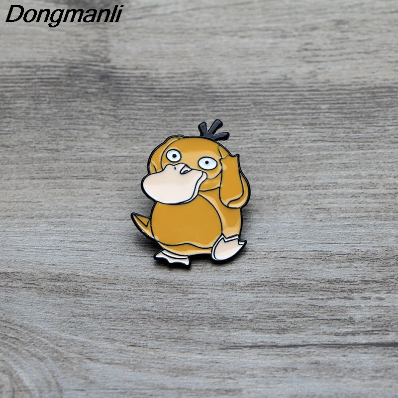 L3012 Psyduck забавные булавки эмалированные Броши для женщин и мужчин нагрудные