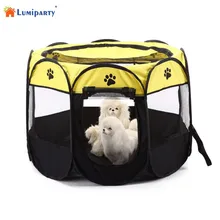 Складной портативный детский манеж с рисунком собачки и котика упражнения ручка питомник Оксфорд ткань 8-сторонние клетка