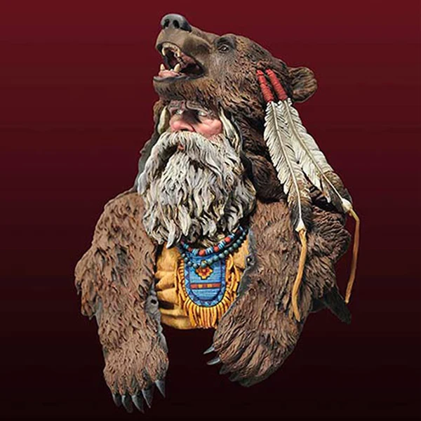 

1/10 Resin Bust Building Kit A Hunter Wearing a bear clothing