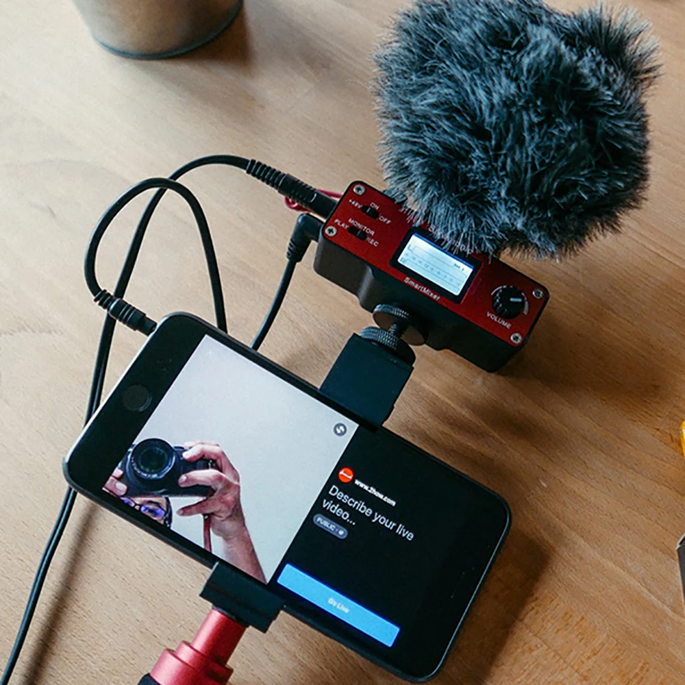 Saramonic SmartMixer портативная запись стерео микрофон аудио Миксер для смартфона voice
