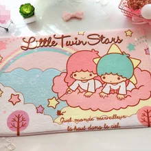 IVYYE 1 шт., которая проигрывает мелодии из фильмов персонажи Little Twin Stars аниме ковер украшение, украшение для дома, мягкие ковры мультфильм коврики на пол для спальни для ванной плюшевые ковры коврик