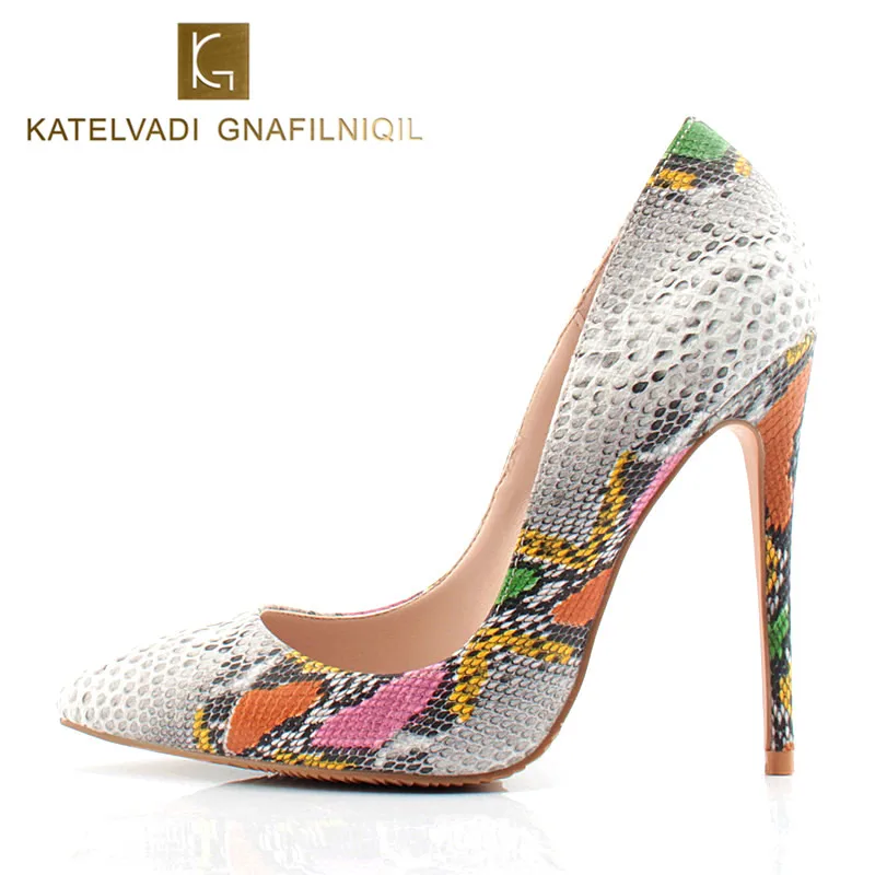

Top Quality High Heels Snake Shoes Extreme Thin Heels Women Pumps Sexy Women Shoes High Heels Ladies Shoes Chaussure K-040