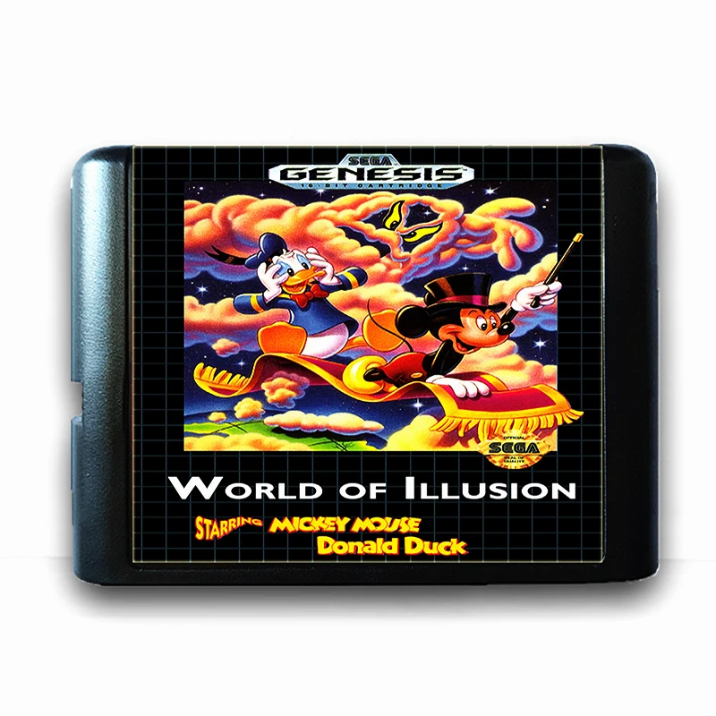 World Of Illusion Starring для 16 бит игра Sega Mega Drive карта для Mega Drive для Genesis US PAL версия видео игровая консоль