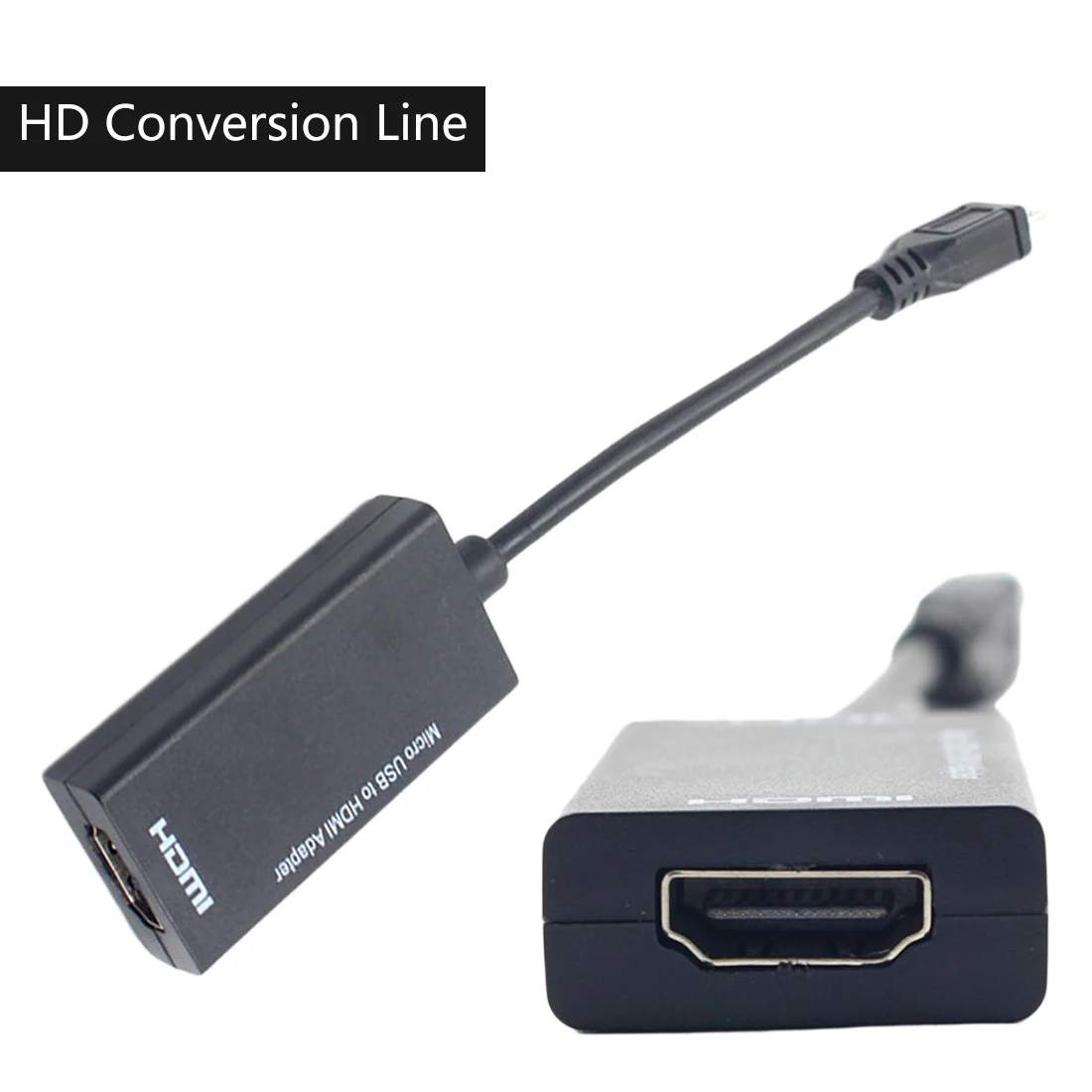 

High Quality Micro USB to HDMI Adapter Cable Mirco USB to HDMI HD Conversion Cable for Mobile Phone Tablet PC and other Devices