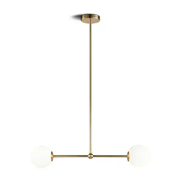 

American Creative Glass Ball Pendant Lights Iron Hoop Hang Lamp for Bedroom Cafe Restaurant Bar Indoor Lighting Fixtures Decor