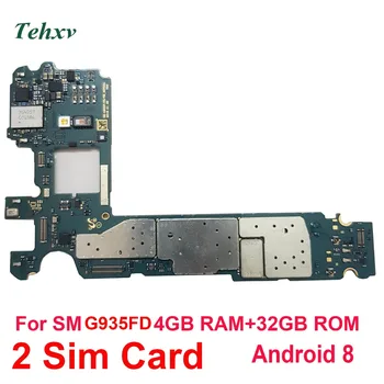 

Tehxv 32GB Original Unlock Motherboard For Samsung Galaxy S7 Edge G935F G935FD Dual 2 Sim Logic Board