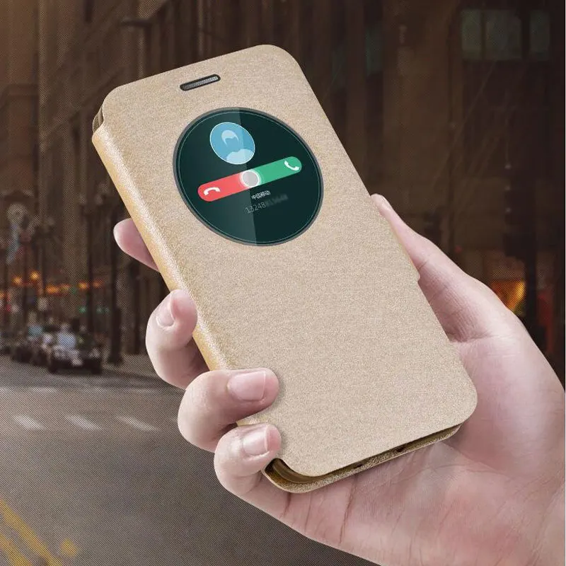 

Flip Leather Case for ASUS ZC500TG Z00VD Zenfone GO 5.0inch Case View Window Flip Stand Cover for Asus Zenfone GO Phone Bag Skin