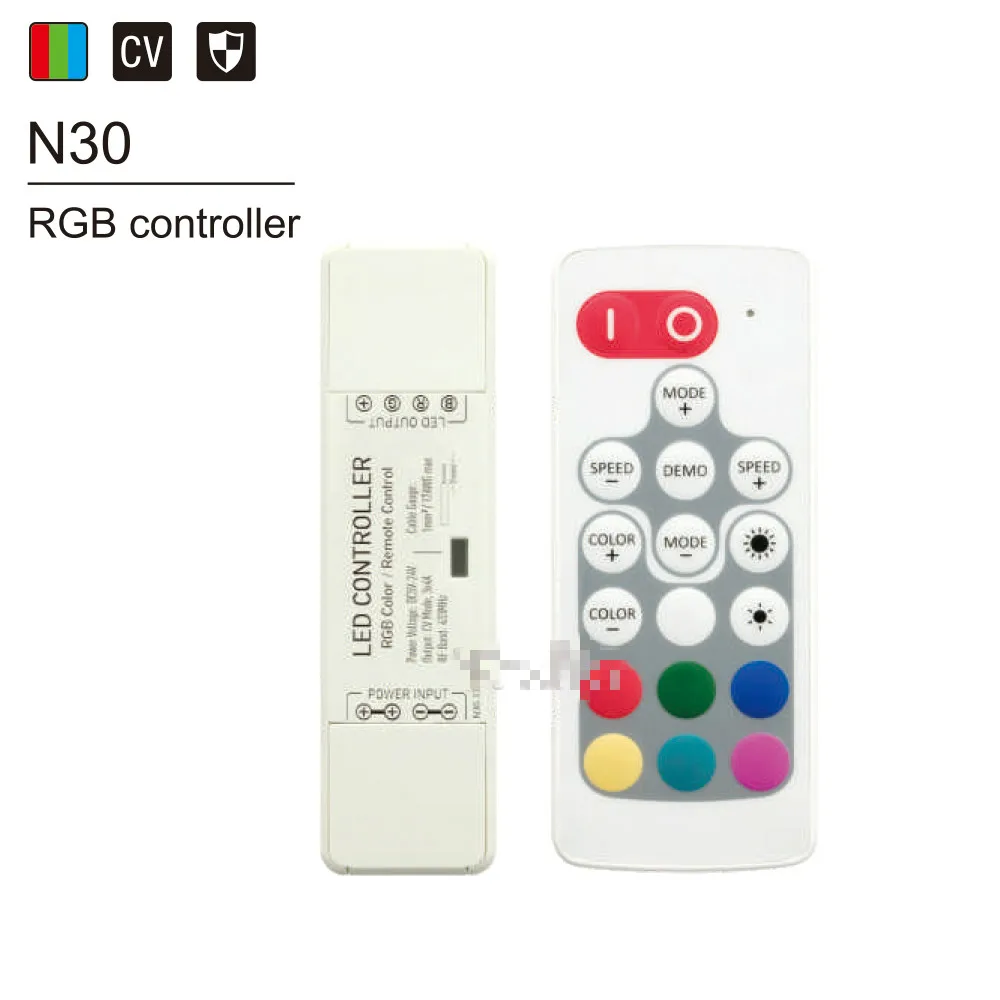DC5 24V Nano Новый Одиночный цвет/CCT/RGB/RGBW Беспроводной RF пульт дистанционного led диммер