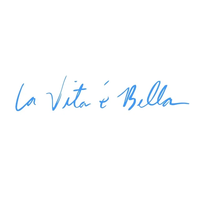 Автомобильные наклейки 22 см La Vita e Bella, светоотражающие буквы, виниловые наклейки, модные креативные наклейки для автомобиля - Название цвета: Blue sticker