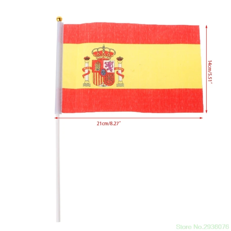 5 шт. испанский руки развевающиеся флаги Испания Crest баннеры спортивные часы на открытом воздухе Декор Прямая поставка Поддержка