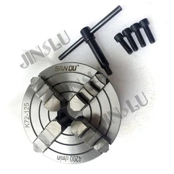 

K72-125 four jaws rear mount chuck independent chuck machines tools lathe chuck