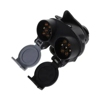 

13 Pin Plug to 12N / 12S 7 pin Sockets Caravan Towing Conversion Trailer Wiring Connector 12V