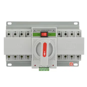 

1 PC 220V Transfer Switch 63A 4P Mini Dual Power Automatic Transfer Switch Circuit Breaker Dual Power Automatic Transfer Switch