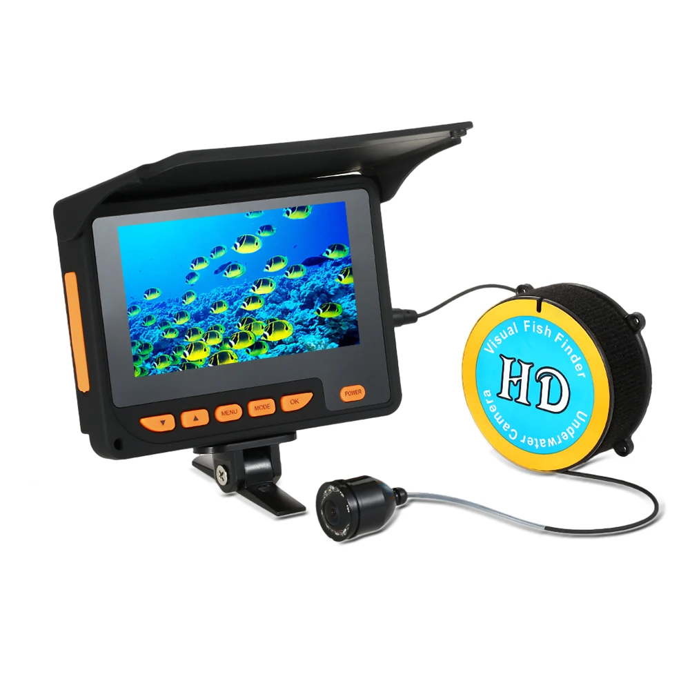 Эхолот Инфракрасный HD 1000TVL подводная камера для рыбалки видео эхолот Видео Рекордер DVR