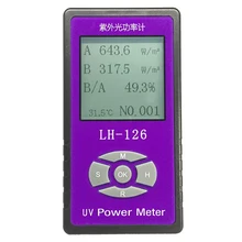 Профессиональный английская версия измеритель мощности УФ-излучения барьер тестер скорости солнечные пленки УФ светопропускания LH126 УФ Защита пульсометр