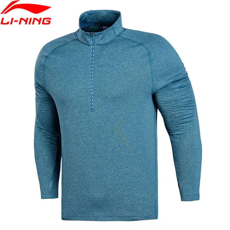 

Li-Ning 2018 Men Running WARM AT T-Shirt Long Sleeve 95% Polyester 5% Spandex Comfort Tops Li Ning Sports T-shirts Tee ATLN085