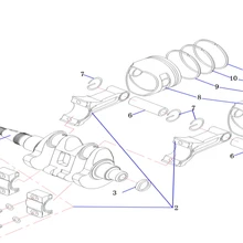 Шатун коленчатого вала компонент для Двигатели Yamaha, Hidea HDF15, 4-тактный 15HP