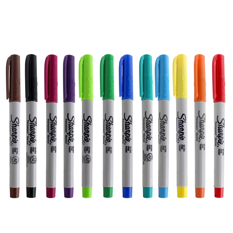 Sharpie 37175 Marcador 12 цветов 0,5 мм Sanford Libre De Polvo Marcador Marca Pluma Marcador De color Conjunto De Marcador