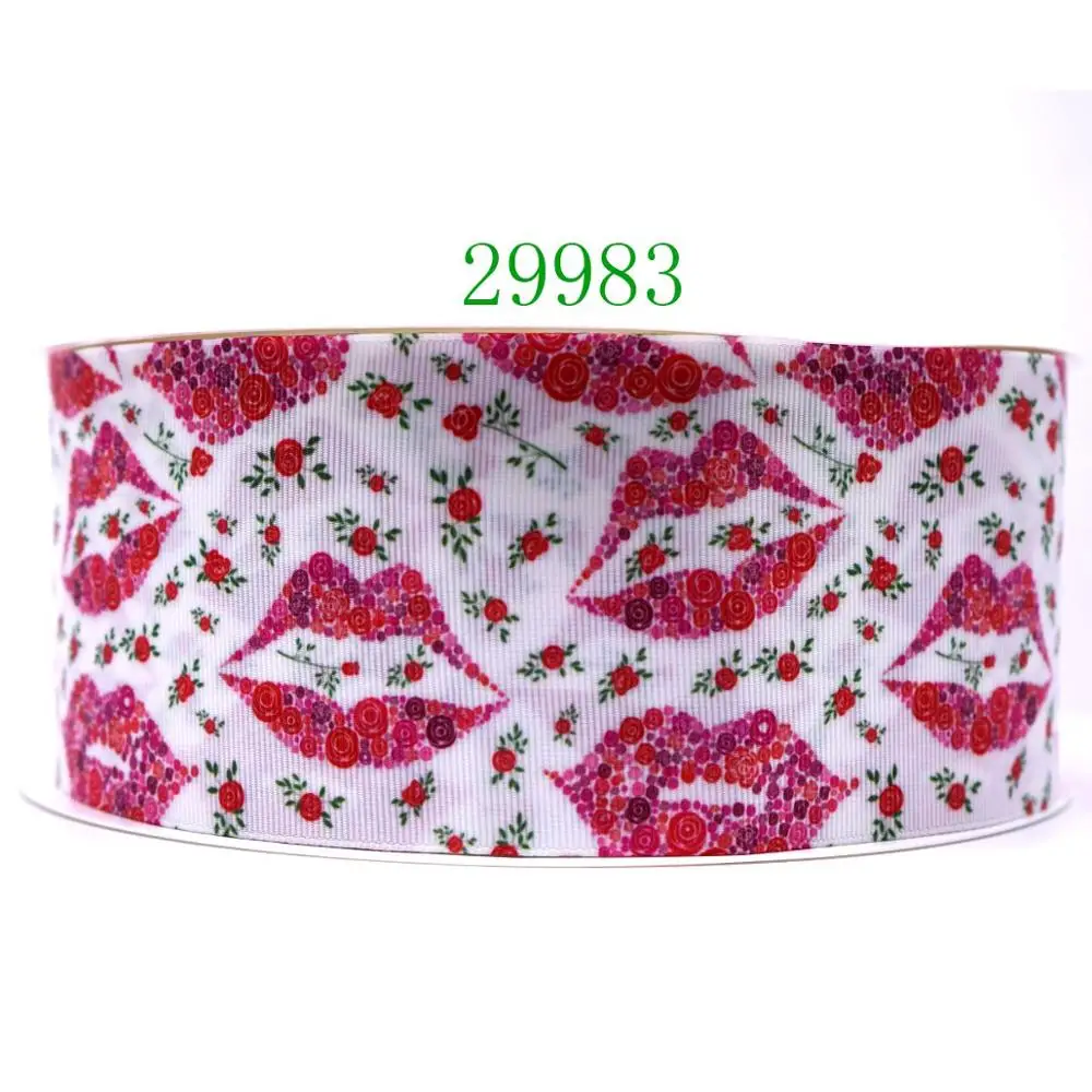 29983 50 ярдов Цветок печатные корсажная лента 29987 - Цвет: 29983