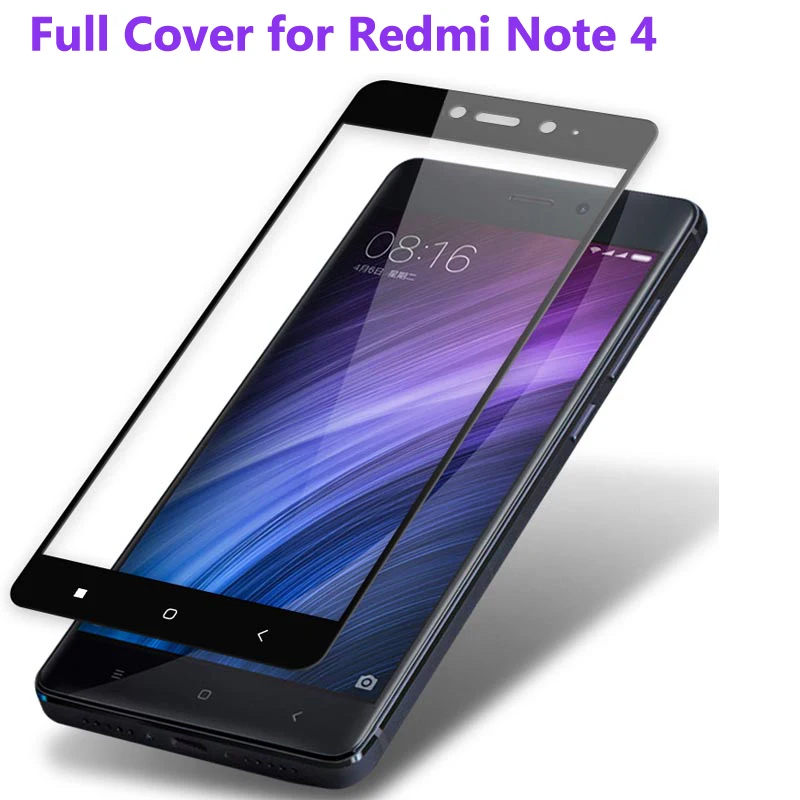 

For Xiaomi Redmi Note 4 Pro Tempered Glass 9H Full Cover Redmi note4 Case Screen Protector Xiaomi Redmi Note 4x 64gb Glass Film