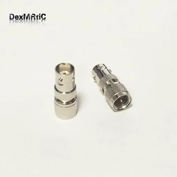 

1pc MINI UHF Male Plug switch BNC Female Jack RF Coax Adapter convertor Straight Nickelplated NEW wholesale