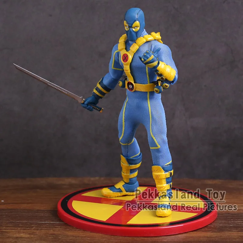 

Mezco Toys X-MEN Blue Deadpool 1/12 Collective PVC Action Figure Model Toy