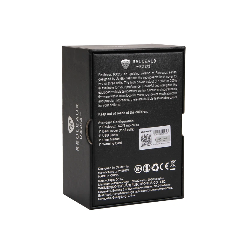 Original Wismec Reuleaux RX23 TC 150W200W Box Mod fit indereserve tank e-cigs kit Reuleaux RX2 3 TC RX23 vape Mod VS RX200S 76