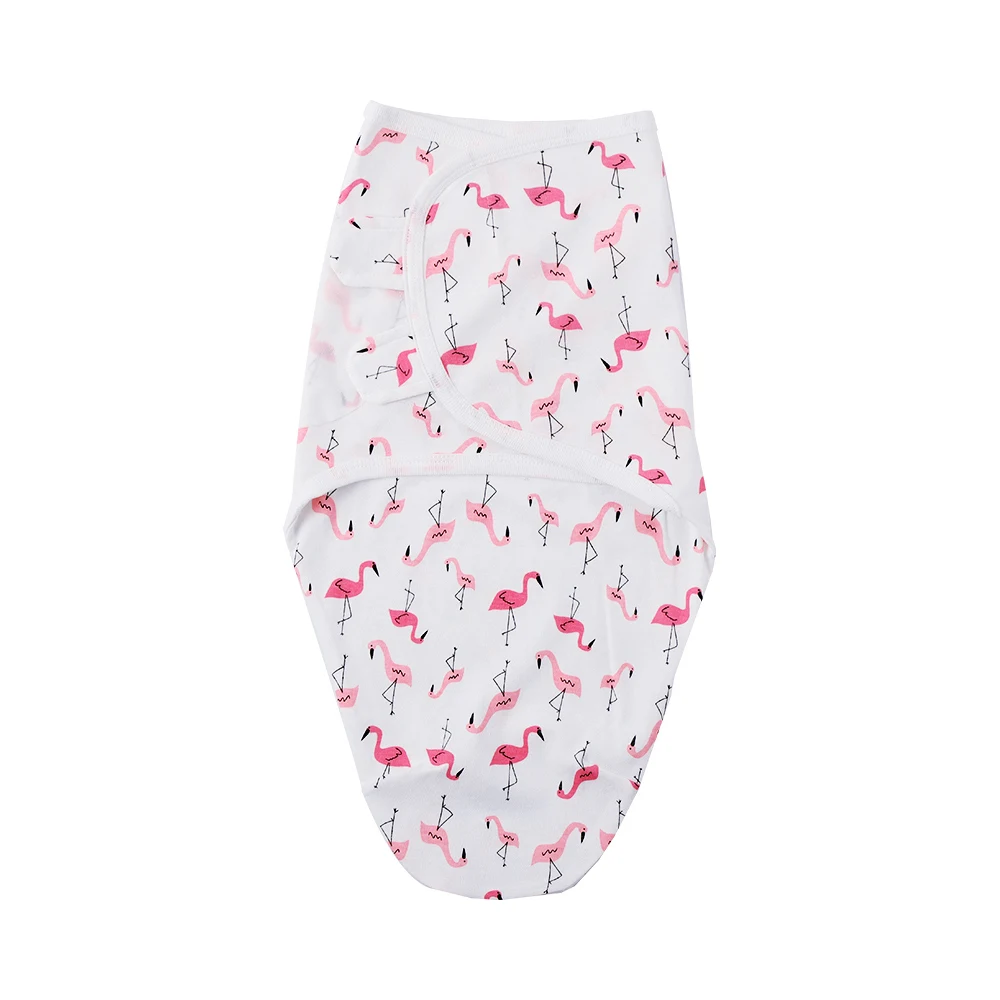 Flamingo(M) Insular летняя Толстая пеленка хлопок Новорожденный Младенец спальный мешок детский спальный мешок пеленки кокон для новорожденных одеяло 1 шт - Цвет: Flamingo(M)