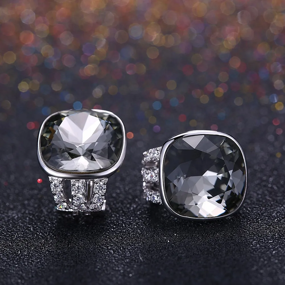 LEKANI Разноцветные серьги с кристаллами от Swarovski ювелирные изделия серьги из серебра 925 для женщин Свадебная вечеринка ювелирные изделия