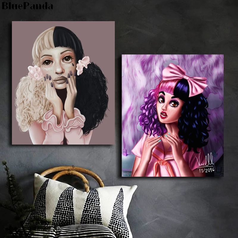 

Melanie Martinez Portrait Wall Art Poster Oil Canvas Painting Modern Picture For Living Room Bedroom Home
