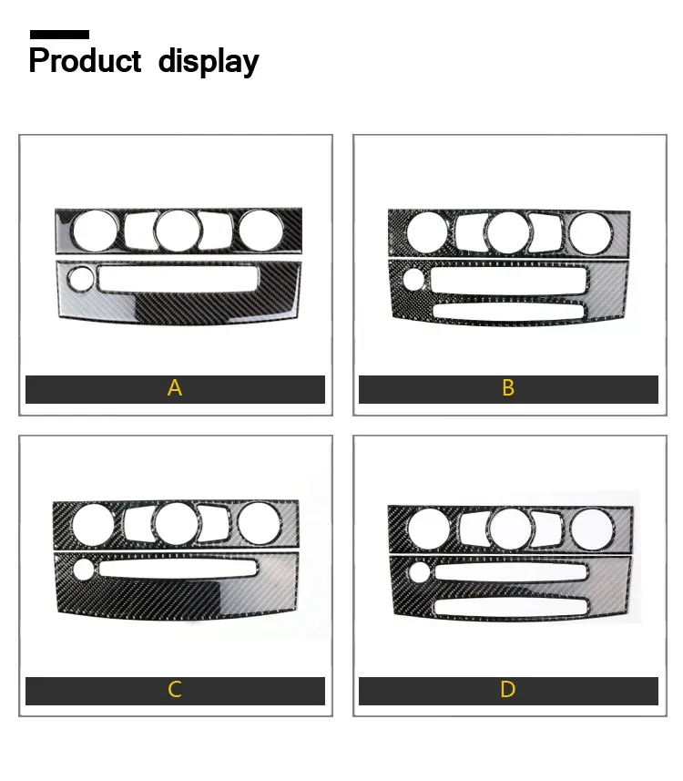 Внутренняя отделка из углеродного волокна кондиционер CD панель управления украшение для BMW e60 5 серии 2004-2010 аксессуары