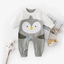 Cute Cartoon Style Baby Rompers Long Sleeve Newborn Bebes Boys Girls Jumpsuits Tiny Cotton Toddler Infant Outfits One Piece Wear baby cartoon giraffe elephant print rompers cute infant newborn boys girls long sleeve clothes soft jumpsuits toddler costumes