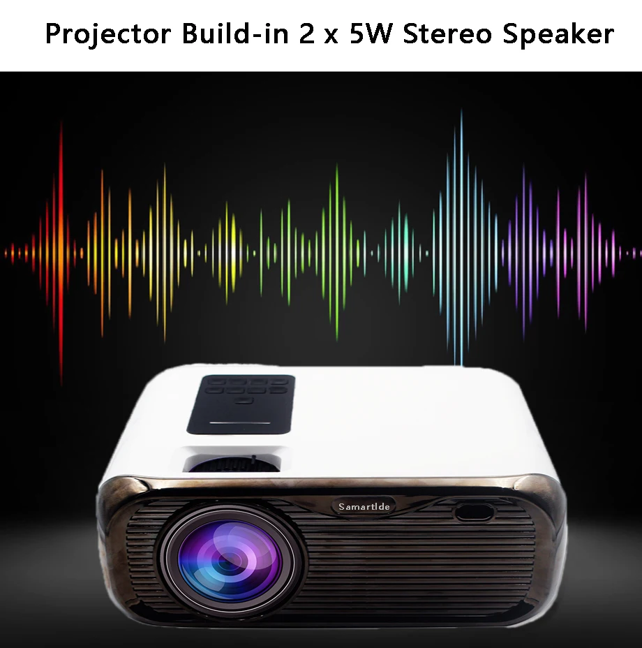 led projector Smartldea 2019 New 720P HD MINI Projector,native 1280*720 3000lumens LED Video Proyector for HD Home Cinema Portable Beamer projectors for sale