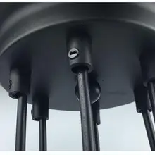 Диаметр 20 см, 1 шт., черный цвет, мульти-Потолочный подвесной светильник в виде Розы, потолочный навес, винтажная Потолочная пластина, базовая лампа, сделай сам