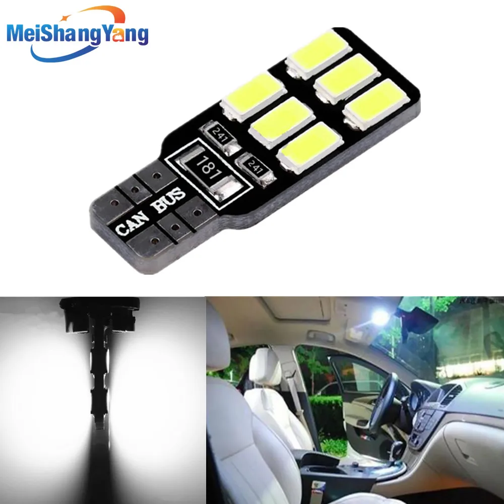 

T10 12 LED 5630 Canbus Lamps Error Free 501 dash W5W Car LED bulbs interior Lights Car Light Source parking 12V White