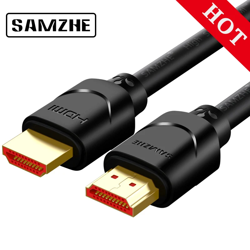 SAMZHE 4 K HDMI2.0 كابل 1 m/2 m/3 m Rac HDMI 2.0 مقسم صوت كابل للتلفزيون بلو راي PS روكو جهاز كمبيوتر شخصي محمول العارض